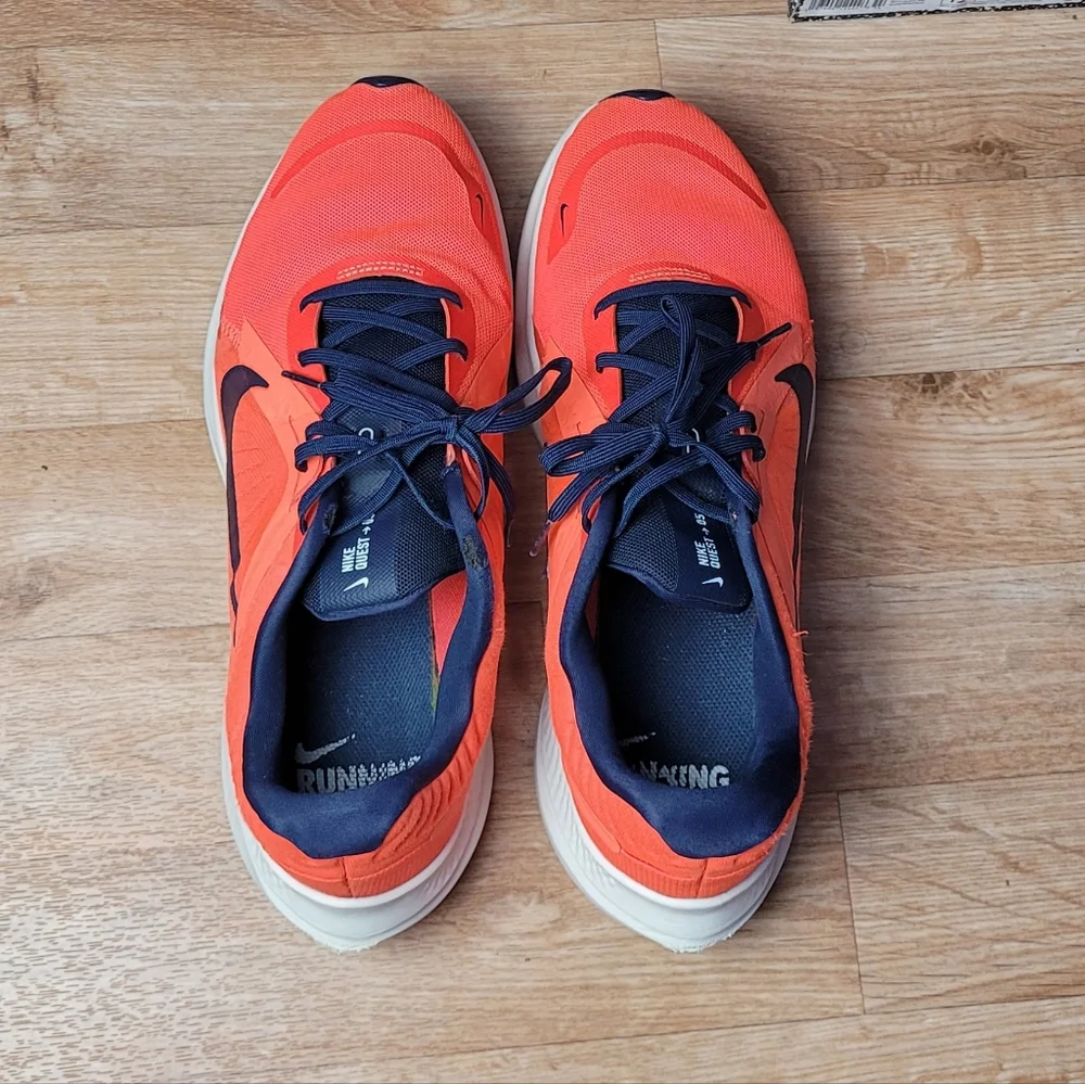 Nike Men Quest 5 Bright Crimson Obsidian DD0204 600 Size 13